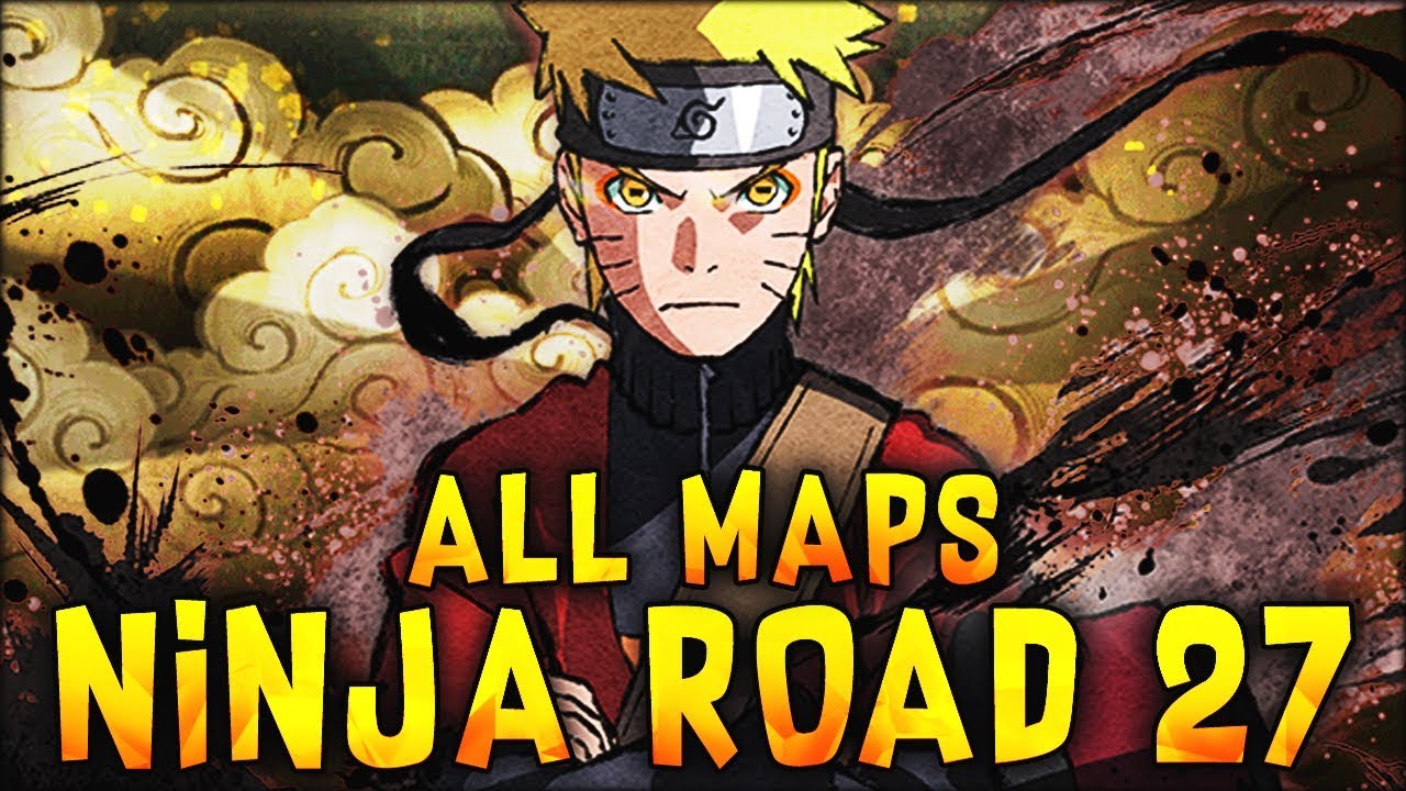 NINJA ROAD 27 ALL MAPS UNDER 100 TURNS! [Naruto Blazing]