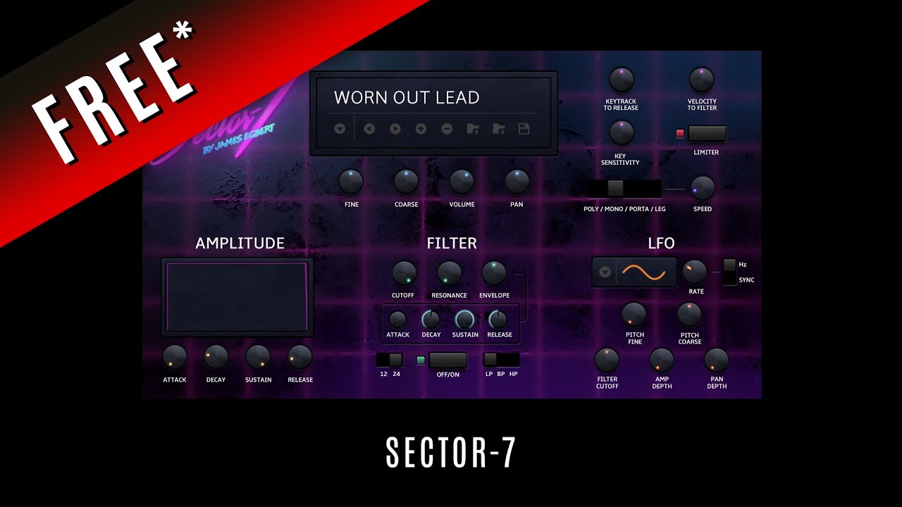 Sector7 • Roland Cloud • All 28 Factory Presets • Synthwave VST