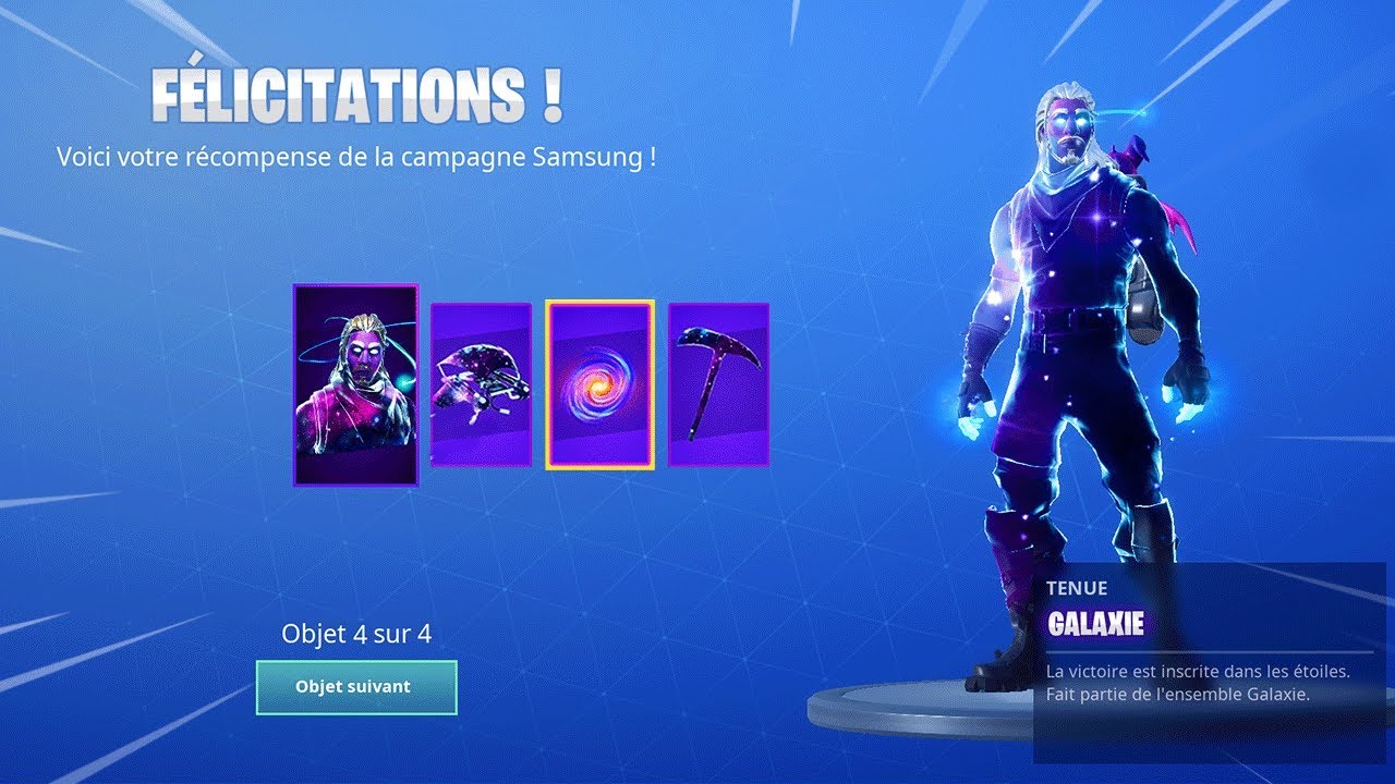 COMMENT J'AI EU LE SKIN GALAXY GRATUITEMENT SUR FORTNITE - YouTube