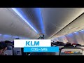 KLM "New seat" Boeing 737 : Paris to Amsterdam KL1230