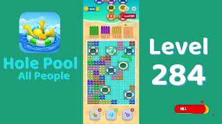 Hole Pool All People Level 284 Walkthrough 🎯 | Color Match Puzzle Gameplay | Mini Boss