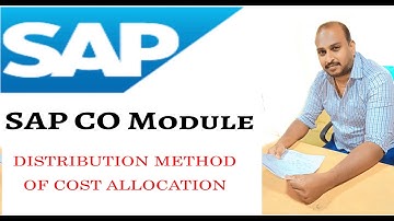 DISTRIBUTION METHOD OF COST ALLOCATION IN SAP CO (LEARN & EDUCATE)