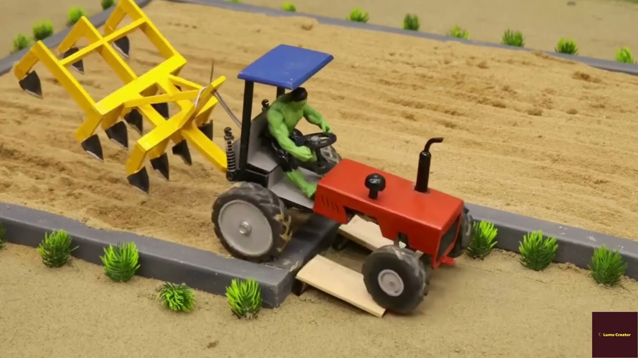 DIY Mini Tractor Land Leveler | Easy Farming Science Model | Science Project 