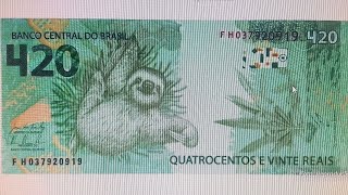 420 Reais banknote becomes a police matter: Senior citizen receives bill and even gives change!