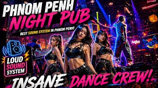 Phnom Penh nightlife is on another level 🔥 Insane dance crew + crazy sound system = UNFORGETTABLE