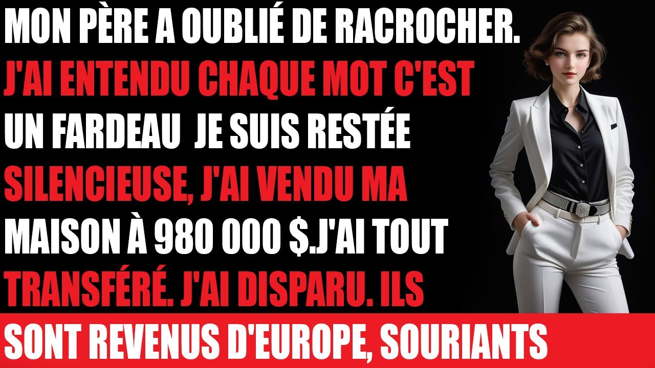 Il m’a traitée de fardeau Alors j’ai vendu ma maison à 980 000 $