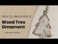 DIY Wood Christmas Tree Ornament@ladyredcrafting