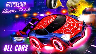 Merge Neon Car: Idle Car Merge 🚘 All Cars screenshot 2