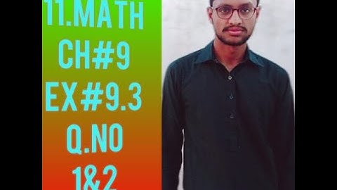 11th Class Math CH # 9 Lec # 7 Exercise 9.3 Q.No.1 & 2 Fundamentals of Trigonometry