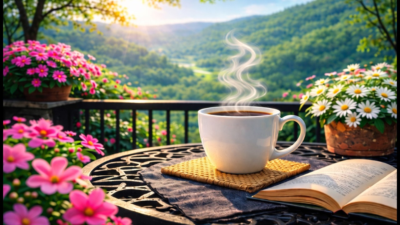 Spring Jazz Ambience | Golden Valley Patio Coffee Shop for Work & Focus (5 Hours)