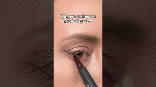 For partially hooded and hooded eyes 👀 #makeup #wingedliner #eyeliner #liquideyeliner #tutorial