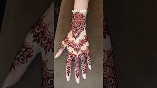 bridal design in 15 seconds wait for the result🥀#henna#mehndi#shorts#videos#trending#arabicdesign