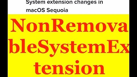 macOS System Extensions configuration profile NonRemovableFromUISystemExtensions
