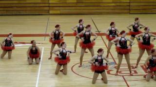 BHS 1st place Drill Team Kick Routine 2010