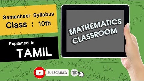 10th Maths || Chapter-5 (Ex:5.1,Qn:2) || TN(2020-2021)Samacheer || Explained in Tamil
