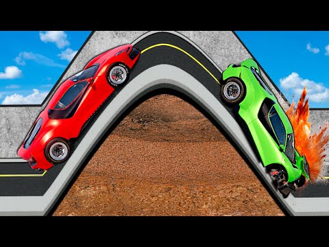 CARS VS IMPOSSIBLE TUNNELS! (BeamNG)