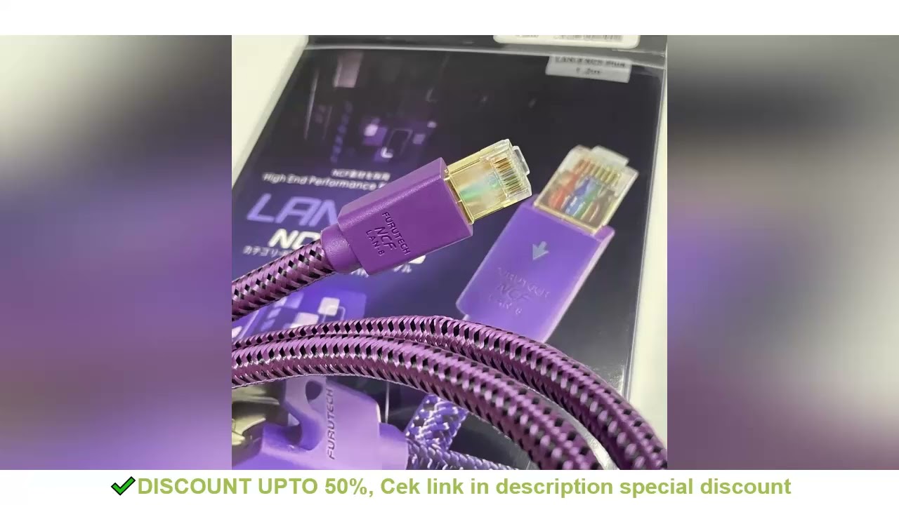 Furutech LAN-8 NCF Plus high End Audio Ethernet Cable RJ-45 Digital I2S Class 8 Line Original Made i