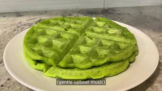 Pandan Waffles