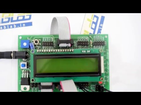 16X1 Alphanumeric LCD Interfacing with AVR ATmega16 Microcontroller by ABLab Solutions