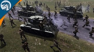 1,000,000 TROOPS, TANKS, GUNS & CRAZY ASSAULT | Halbe Mod | Men of War: Assault Squad 2 Gameplay