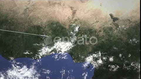 Commercial Plane Arrives To Abuja Nigeria | Motion Graphics - Envato elements