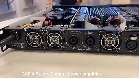 Four channel 1U class D professional power amplifier