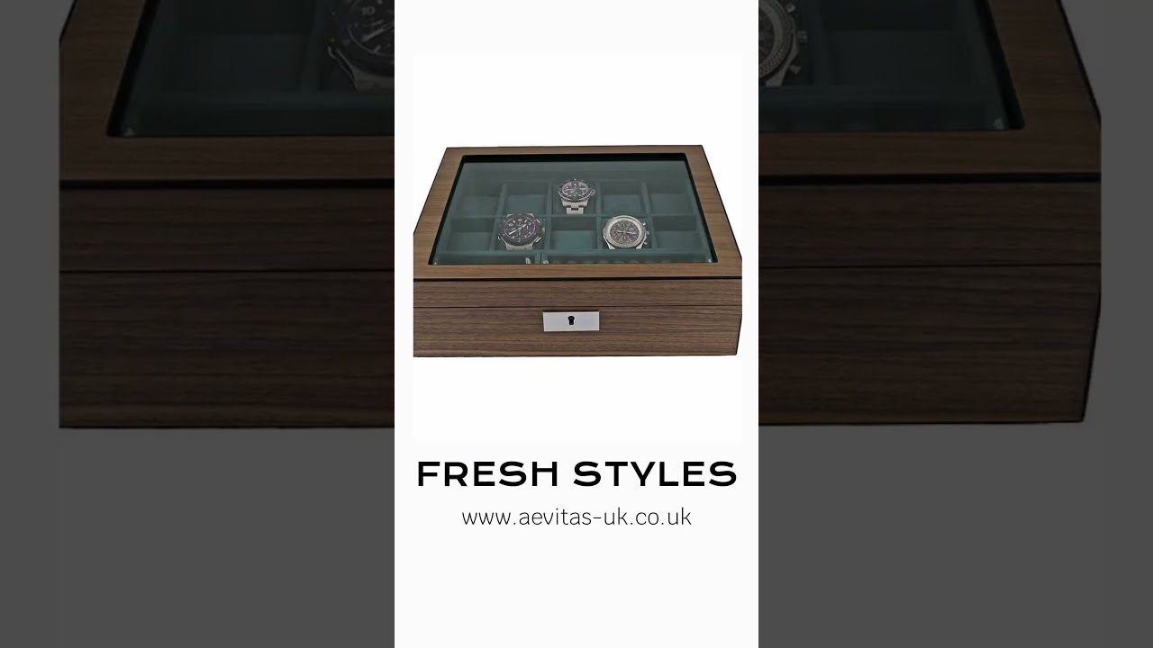 Walnut Watch Boxes available now from Aevitas UK 