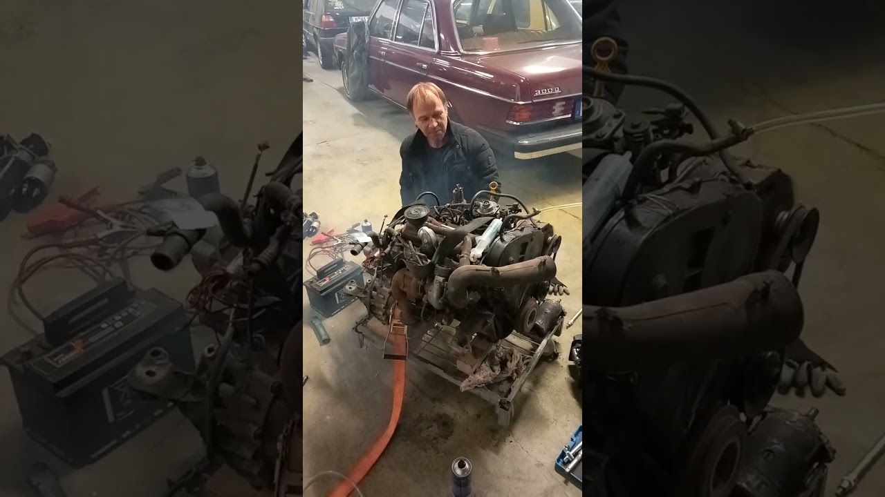 VW Golf2 MK2 Motor Gtd 80ps  Kennbuchstabe SB Turbodiesel Start nach 10 Jahren im Regal