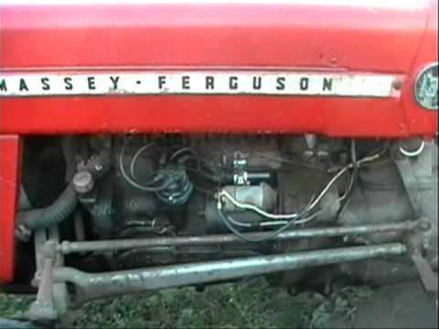 MF-135 tractor - YouTube massey tractor alternator wiring diagram 