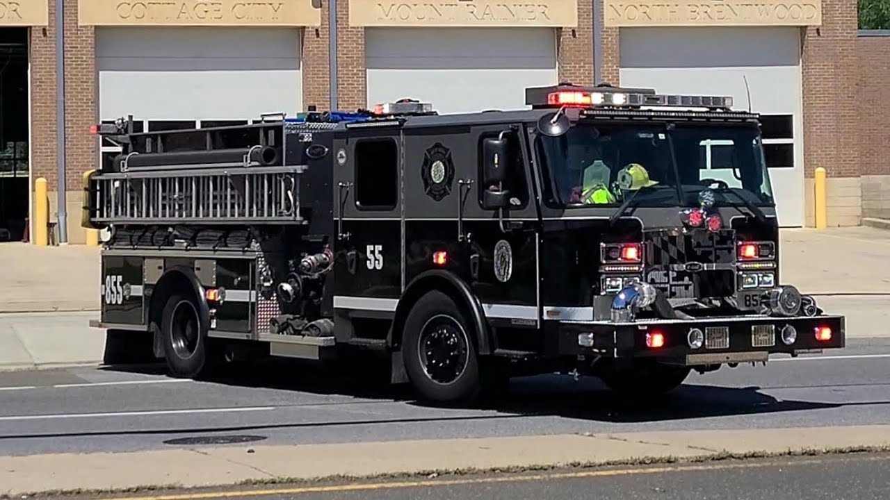 *BLACK FIRE ENGINE* Brentwood Volunteer Fire Department Paramedic ...