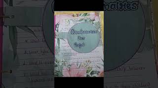 ENGLISH PROJECT FILE class 9th (RUSKIN BOND)