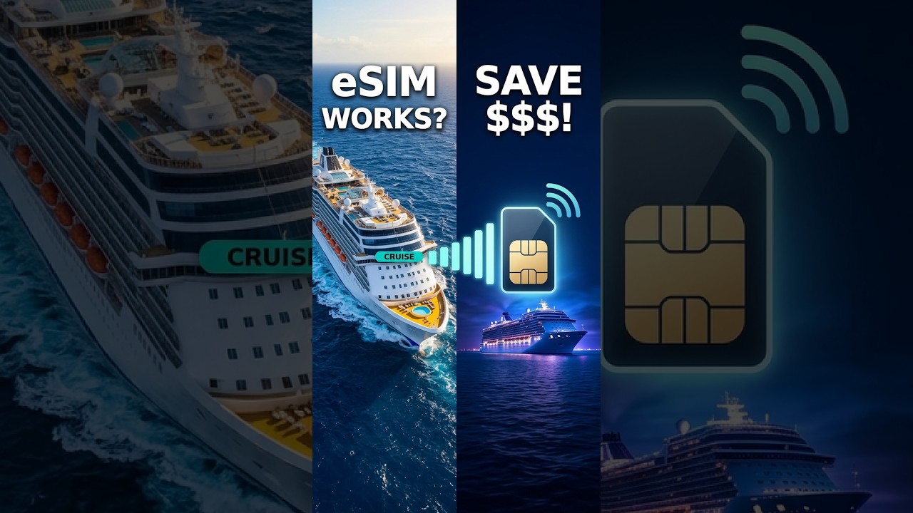 How to get cell service in the middle of the ocean #cruise #travelhack #technology