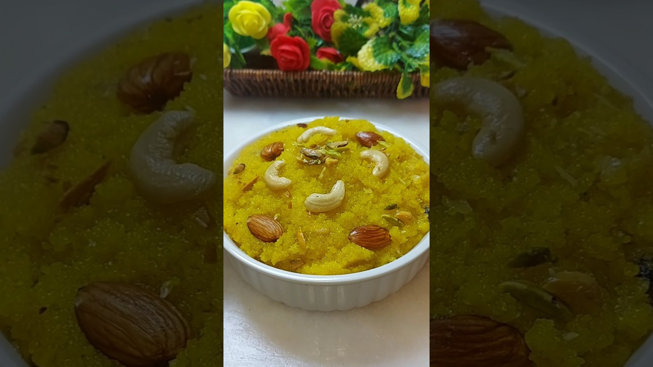 Viral Suji ka Halwa Recipe #shorts #recipe #halwa #dessert #trending #viralvideo #shortsfeed #suji