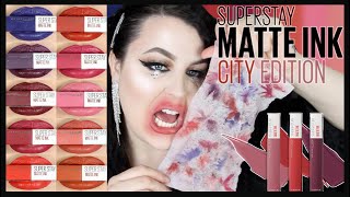 MAYBELLINE SUPERSTAY MATTE INK CITY EDITION REVIEW / LIP SWATCHES MAYBELLINE SUPERSTAY MATTE INK CITY EDITION REVIEW / LIP SWATCHES