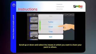 How to share packs and install from the code - Flip Flash Cards Tutorial #6 screenshot 1