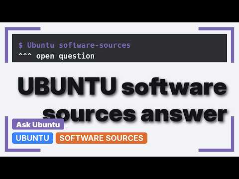 Ubuntu: etc/apt/sources.list not found (2 Solutions!!)