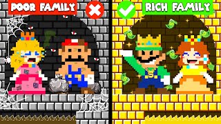 Family Challenge: Mario Poor VS Luigi Rich Family | Game Animation