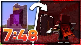 Beating Minecraft in less than 8 Minutes | FSG Speedrun