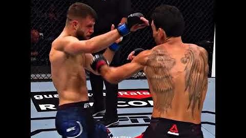 Max Holloway destroying Calvin Kattar for 45 seconds