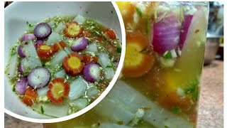 12 mahine banne wala achaarsirkevinegar wala mooli gajar or pyaaz ka achaarquick pickle recipe