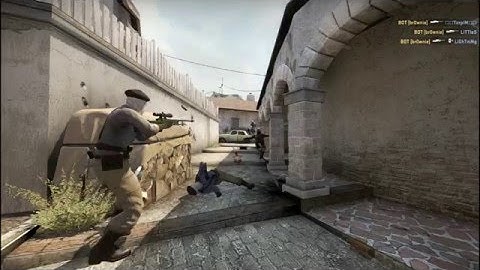 CS:GO - INSANE NOSCOPE AND COLLATERAL QUICKSCOPE WITH THE BOT!!!!!