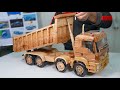 Wooden MAN Dump Truck - Handmade Functional Wooden Truck Model | Satisfying Woodworking Art