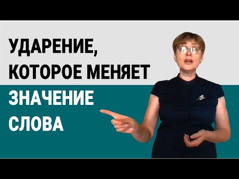 Ударение, которое меняет значение слова #shorts