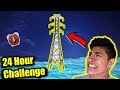 24 HOUR OVERNIGHT CHALLENGE on TOWER in Ocean (PART 2)