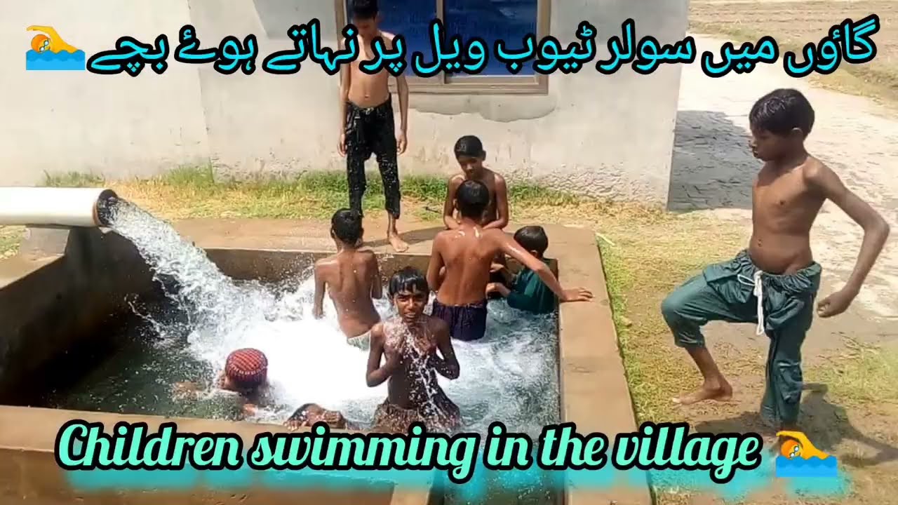 Winter swimming in the village|Desi swimming pool|Village swimming pool 🏊