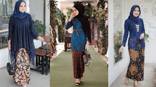 16 Ide Kebaya Brokat Modern Warna Navy Terbaru 2020 / 2021