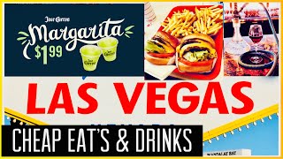 Ultimate Cheap Eats, Drinks, Buffet Off Vegas Strip + HOOKAH Spots.