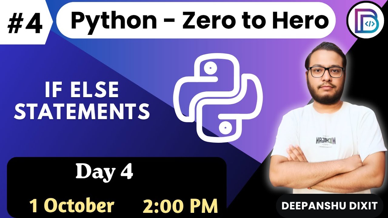🚀 Python Zero to Hero | Day 4 | 45 Days Free Classes | Dixit Bytes || # ...