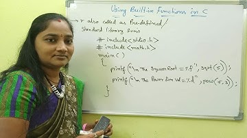 C-Language|Class-69|Using Builtin Functions in C|Both in Telugu and English|Telugu Scit Tutorials