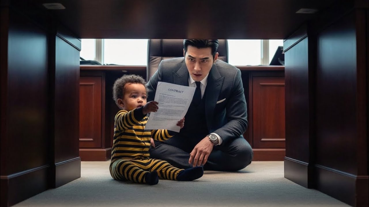 Korean Billionaire CEO Froze When The Intern's Baby Crawled into His Office and Called Him Dada.